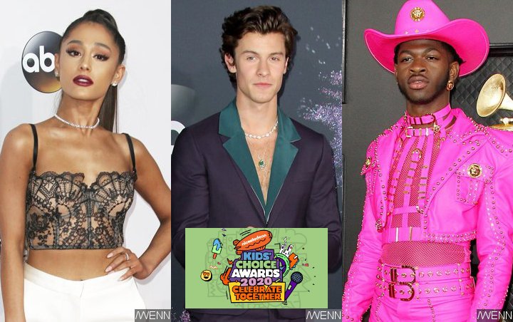 Ariana Grande, Shawn Mendes and Lil Nas X to Lead Revamped 2020 Nickelodeon Kids' Choice Awards