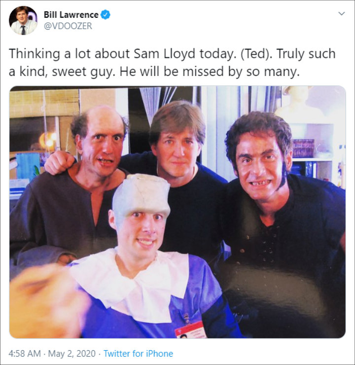 Bill Lawrence's Tribute Post