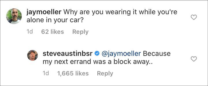 Steve Austin Responds to a Fan's Question About His Mask