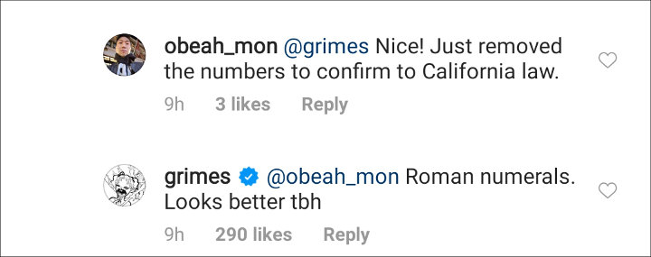 Grimes' IG Comments 02