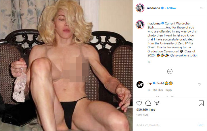 Madonna Preemptively Shuts Down Critics of Her Racy Picture