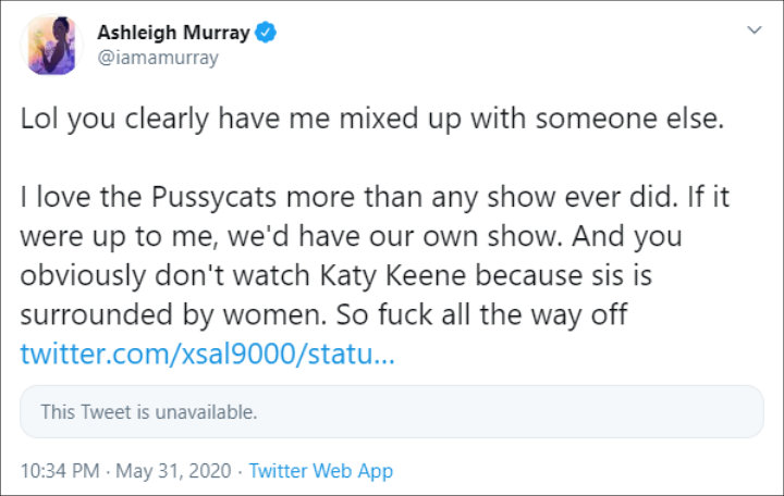 Ashleigh Murray's Tweet 0