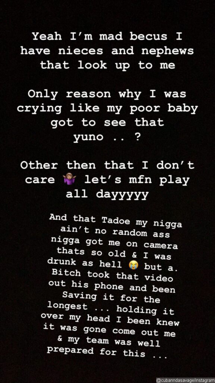 Cuban Doll Apologizes to Her Family Over Leaked Sex Tape