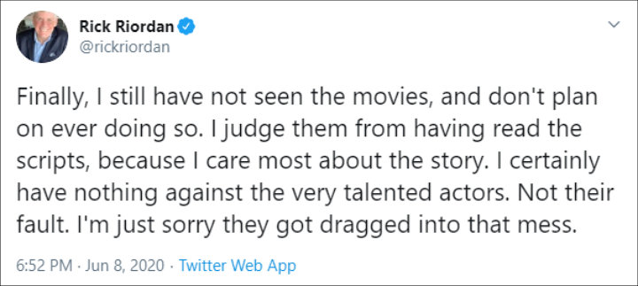 'Percy Jackson' Author Vows to Fix Movie Errors Through New Disney+ Series