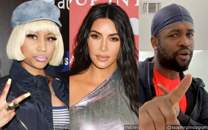 Nicki Minaj Tells Fans Demanding for Her Unreleased Songs to Hound Kim Kardashian and A$AP Ferg