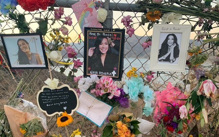 Naya Rivera's Co-Stars Visit Her Memorial at Lake Piru