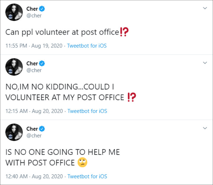 Cher's Tweet