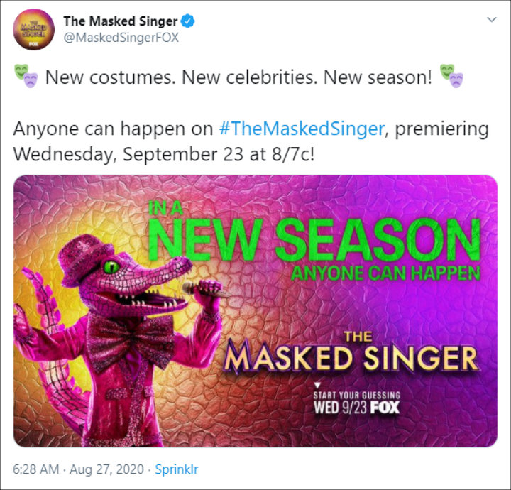 The Masked Singer announced details of season 4 on Twitter