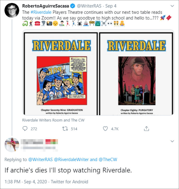 Tweet About 'Riverdale' 01