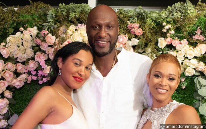 Lamar Odom's Daughter Destiny Supports Him and Sabrina Parr at Engagement Party