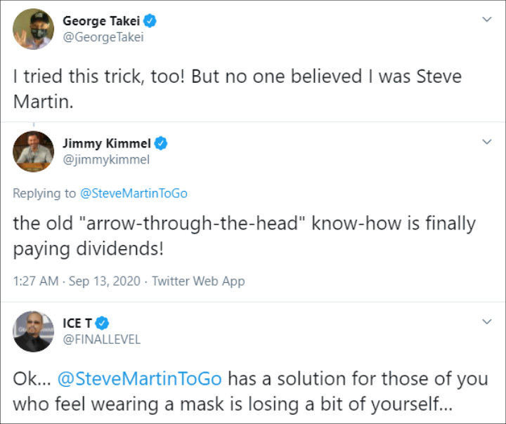 Steve Martin's Tweet