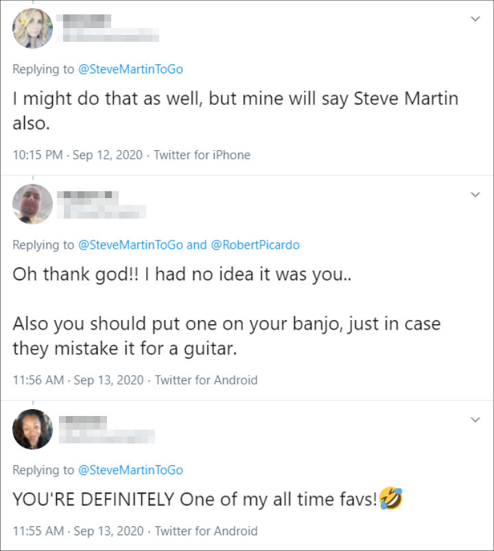 Steve Martin's Tweet