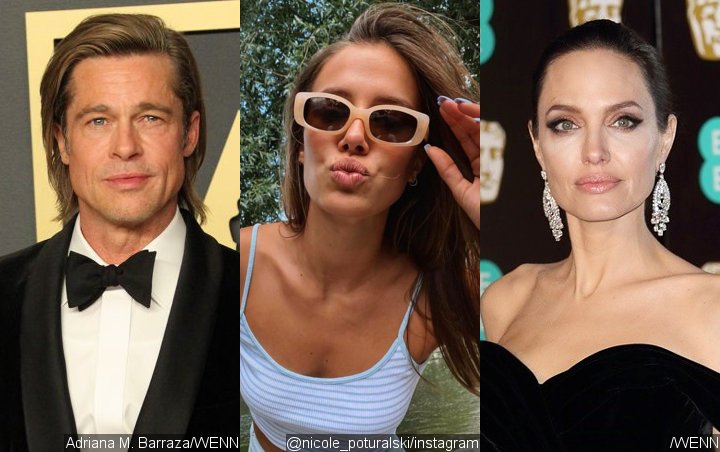 Brad Pitt's Girlfriend Nicole Poturalski Denies Hating Angelina Jolie