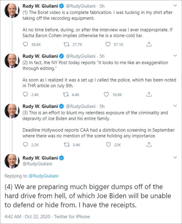 Rudy Giuliani's Tweet