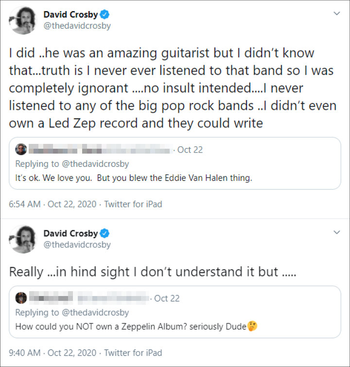 David Crosby's Twitter Post 02