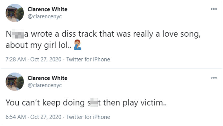 Clarencee White hit back at Chris Sails