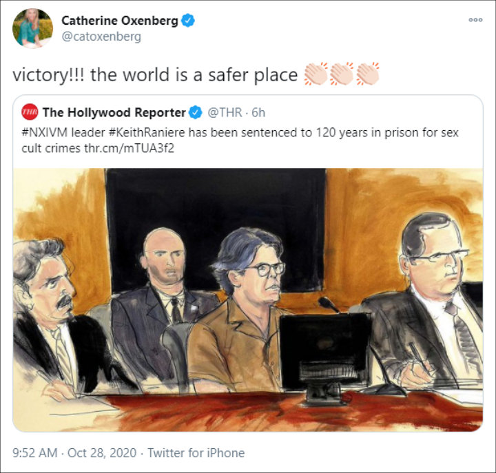 Catherine Oxenberg's Tweet