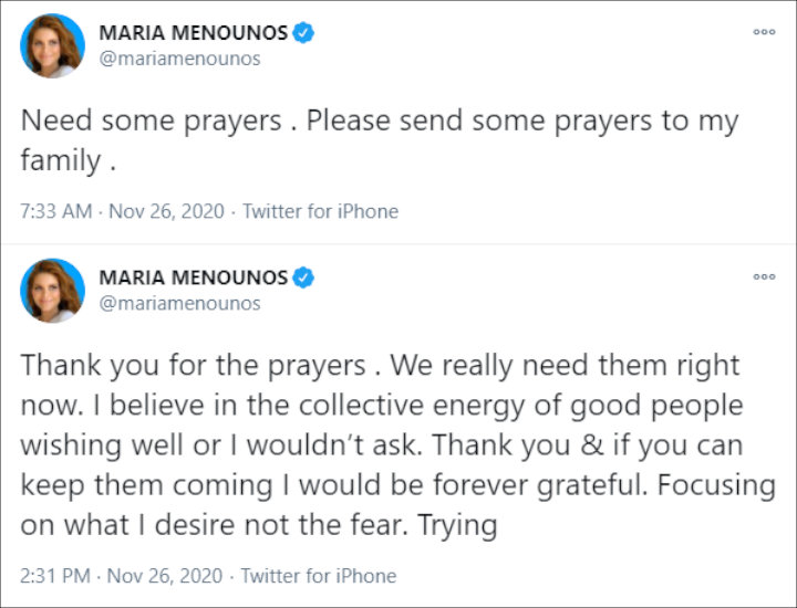 Maria Menounos' Tweet