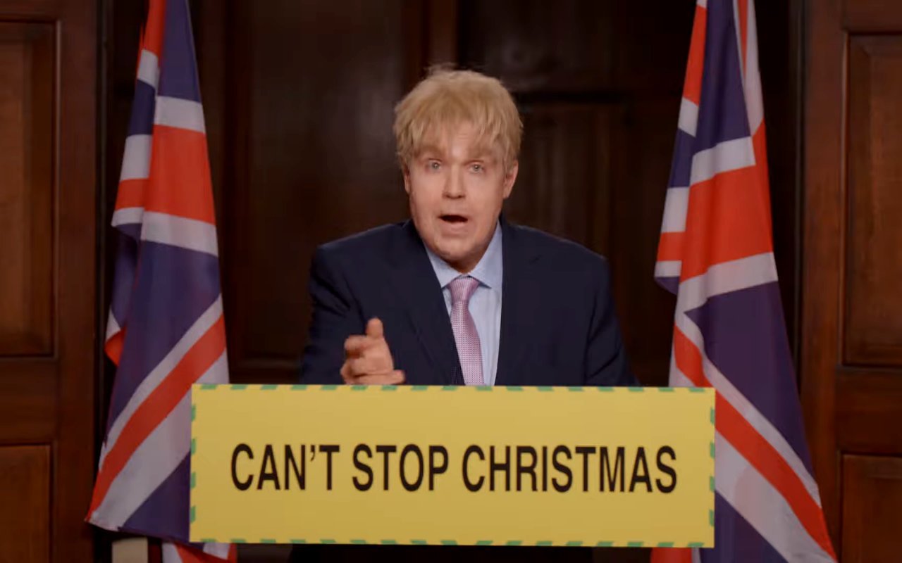 Robbie Williams Gets Boris Johnson Makeover for 'Can't Stop Christmas' Music Video