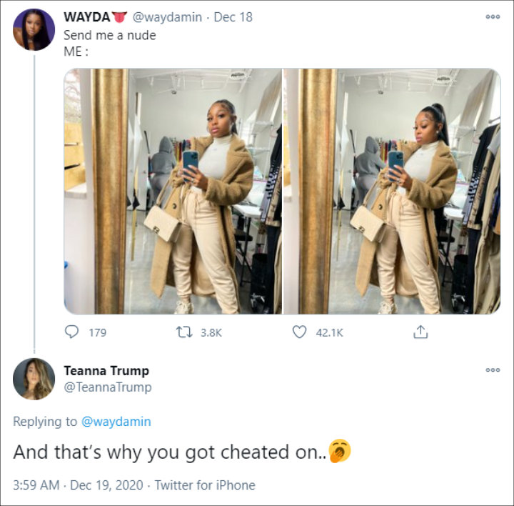 Teanna Trump accused Lil Baby of cheating on Jayda Cheaves