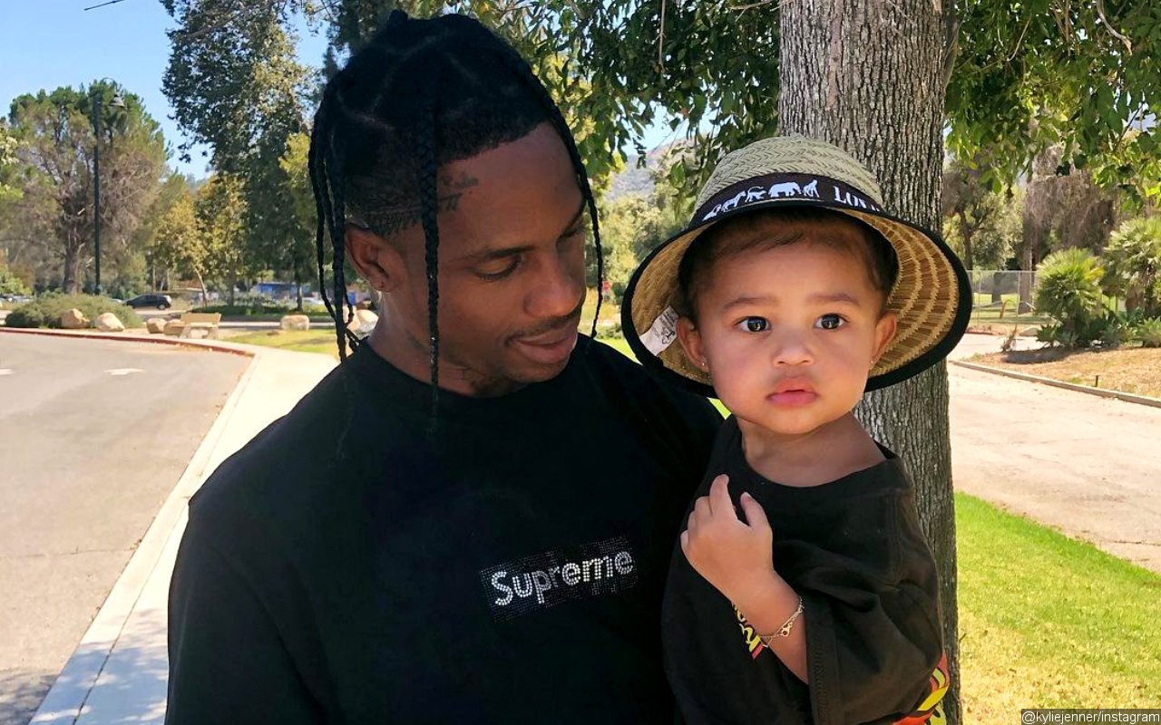 Stormi Helps Dad Travis Scott Hand Out Toys During Hometown Giveaway