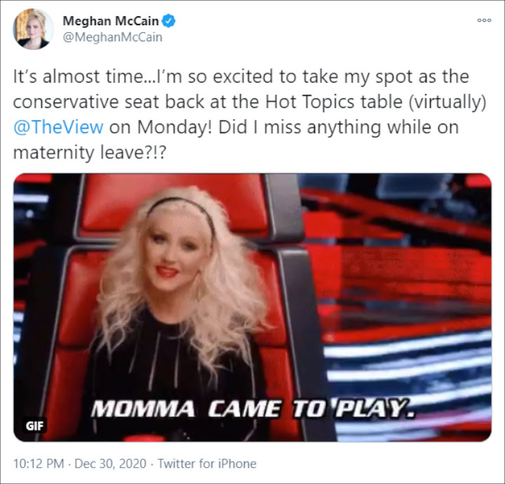 Meghan McCain announced 'The View' return
