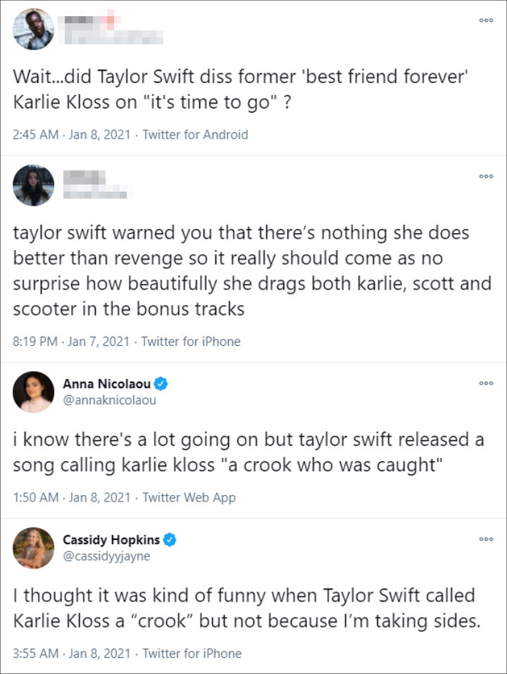 Tweets about Taylor Swift