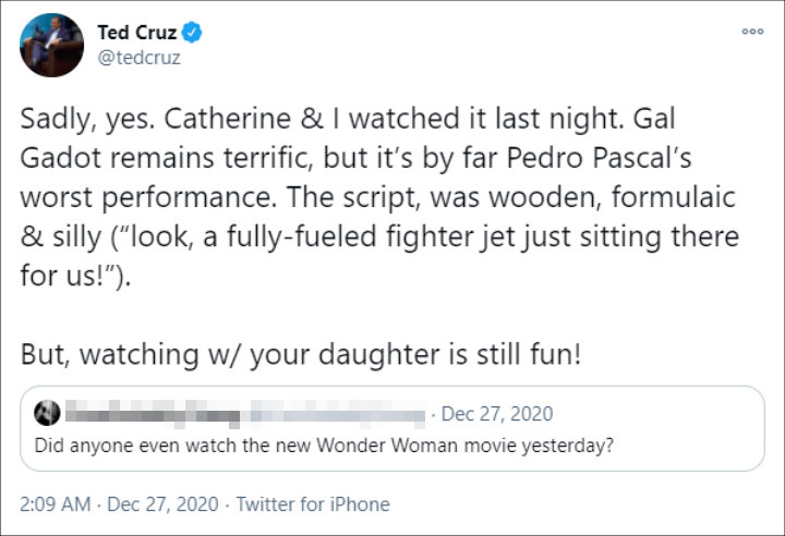 Ted Cruz's Tweet