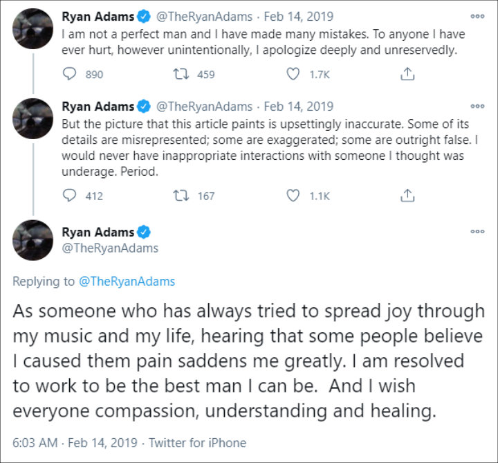 Ryan Adams' Tweets