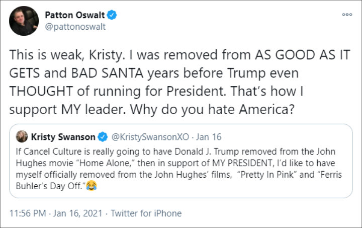 Patton Oswalt's Tweet