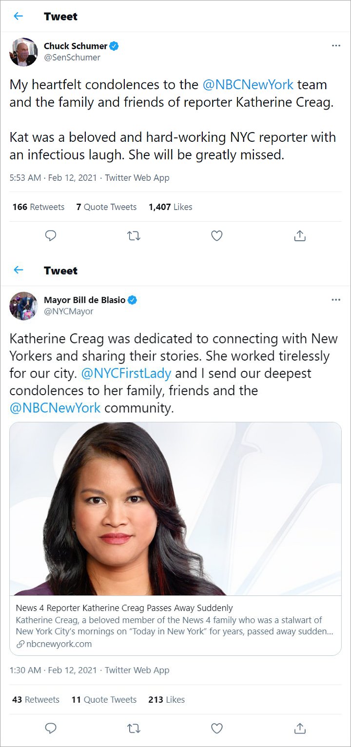 Katherine Creag's Twitter Tributes 01