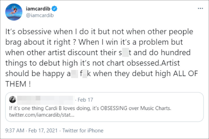 Cardi B's Twitter Post 03