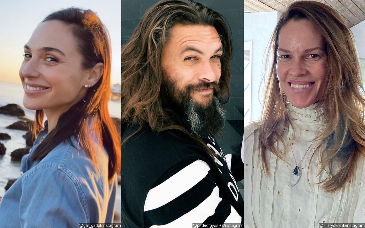 Gal Gadot Gets Some Loving From Jason Momoa and Hilary Swank Post-Baby No. 3 Announcement