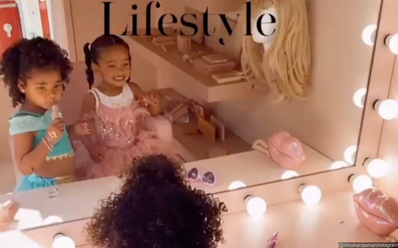Kim Kardashian's Daughter Chicago West Puts Makeup on Khloe's Girl True Thompson in Adorable Video