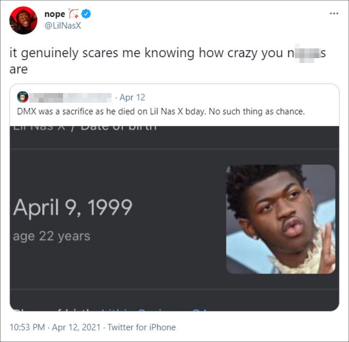 Lil Nas X's Tweet