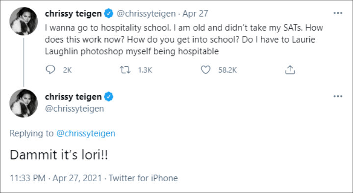 Chrissy Teigen's Tweets