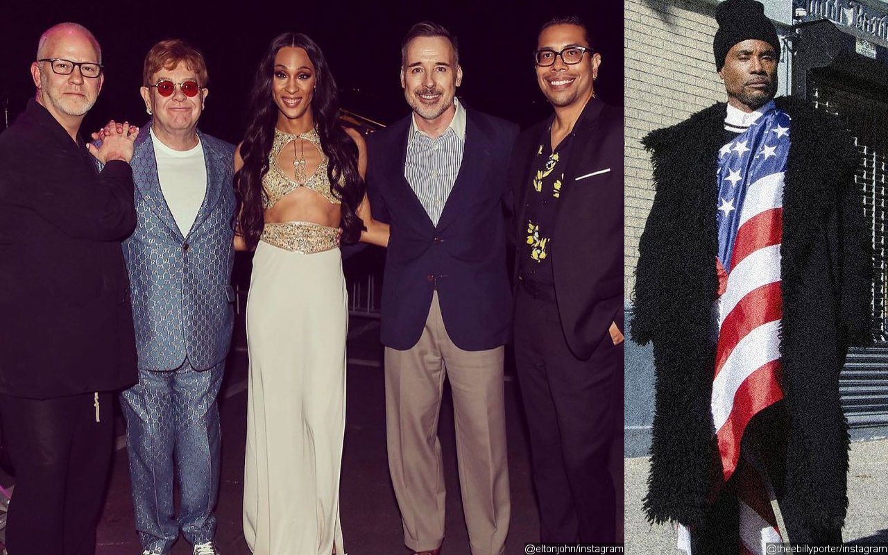 Elton John Surprises 'Pose' Fans as He Joins Billy Porter at Drive-In Event