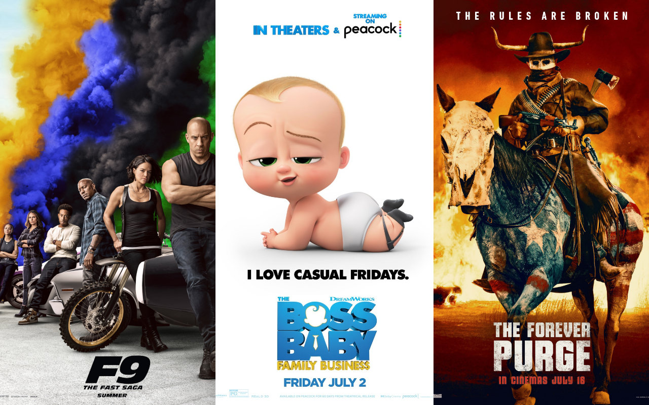 Box Office: 'F9' Still Rules on 4th of July Weekend, 'Boss Baby 2' and 'Forever Purge' Debut Strong