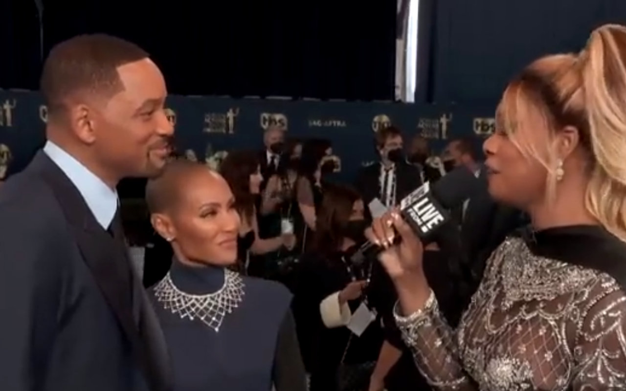 Will Smith and Jada Pinkett Smith Awkwardly Laugh Off Laverne Cox's 'Entanglements' Joke at SAGs