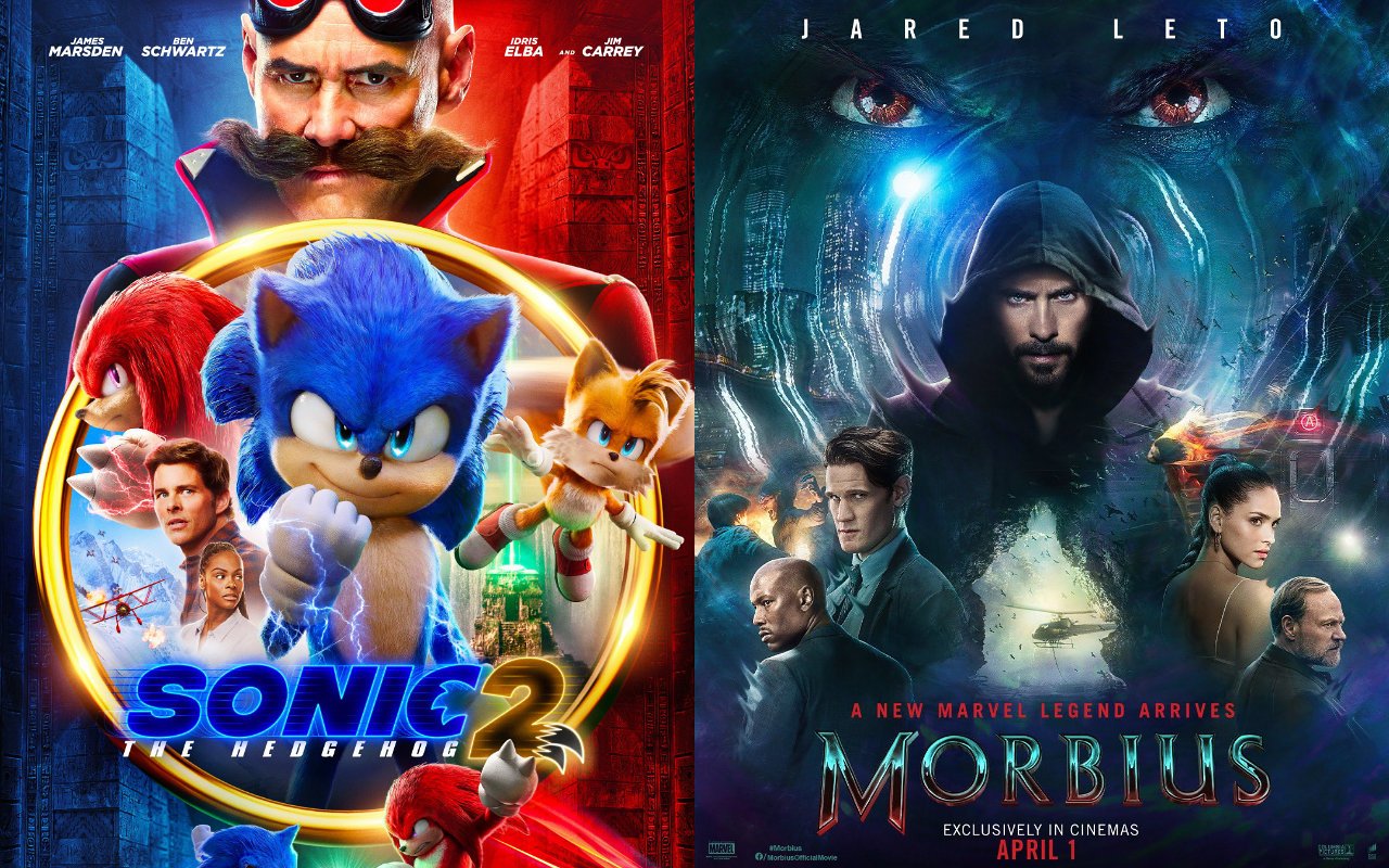 'Sonic 2' Speeds to Box Office's No. 1, 'Morbius' Sees Record Box Office Drop