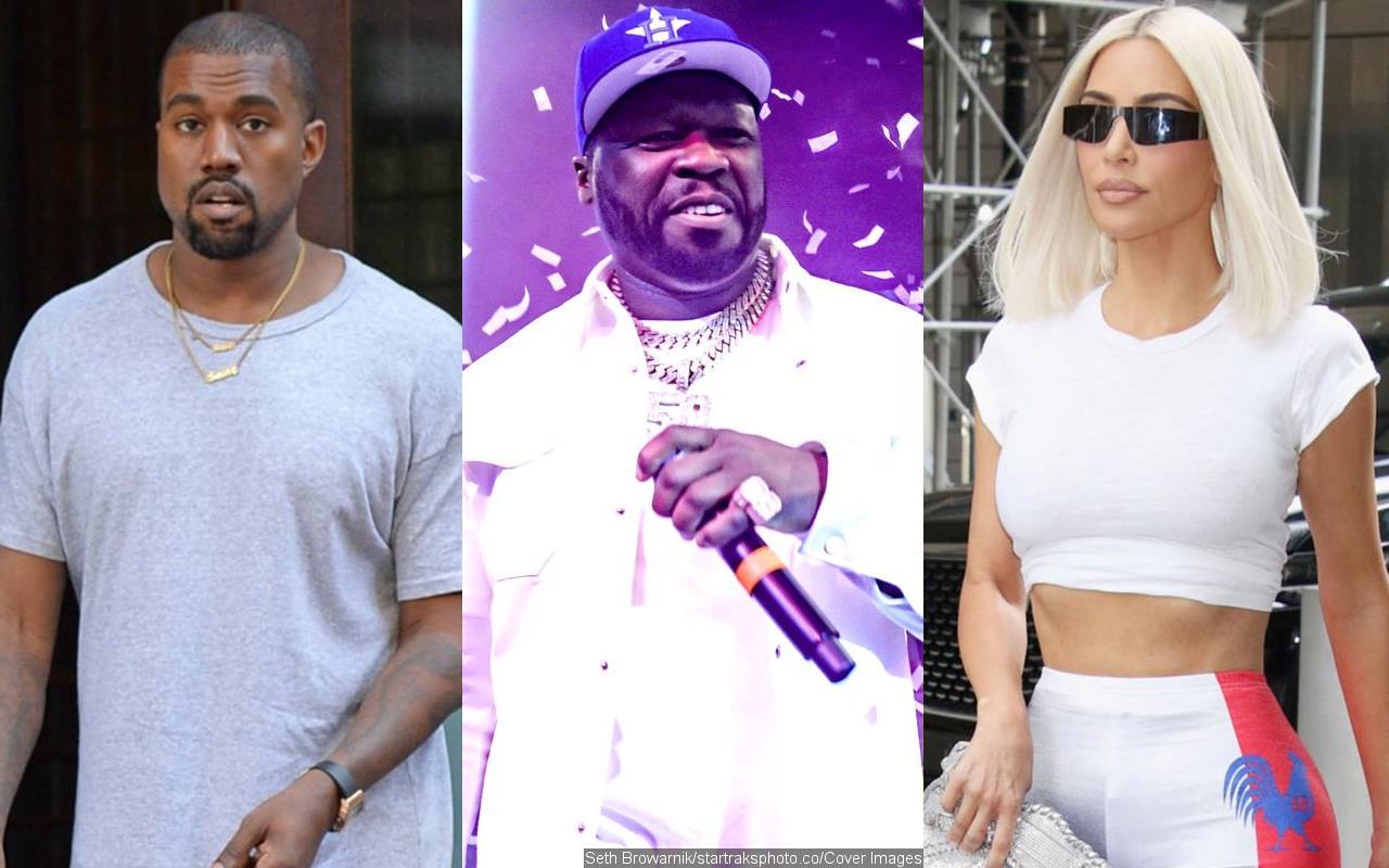 Kanye West Checks 50 Cent for Slamming Him Over Fake Post About Kim Kardashian Having 'Diarrhea'