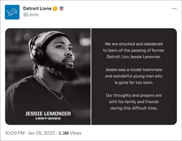 Jessie Lemonier Dead at 25: What to Know About Late NFL Player Who Was  Expecting 1st Child With Girlfriend