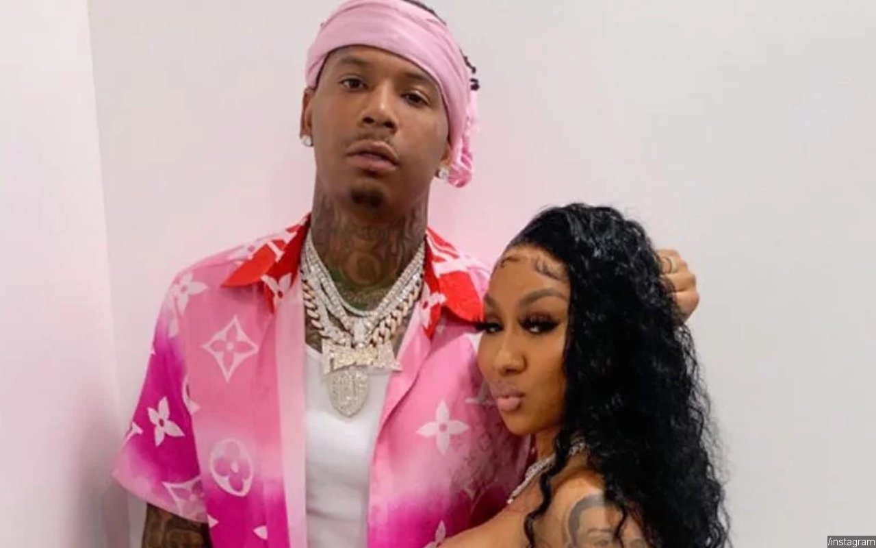 Moneybagg Yo Spoils Ari Fletcher With Huge Pink Heart-Shaped Diamond Ring for Her Birthday
