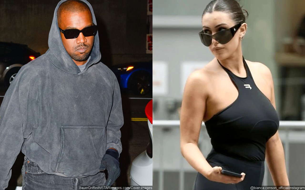 Barefoot Kanye West and Sheer Thong Bodysuit-Clad Bianca Censori Pack on PDA in Florence