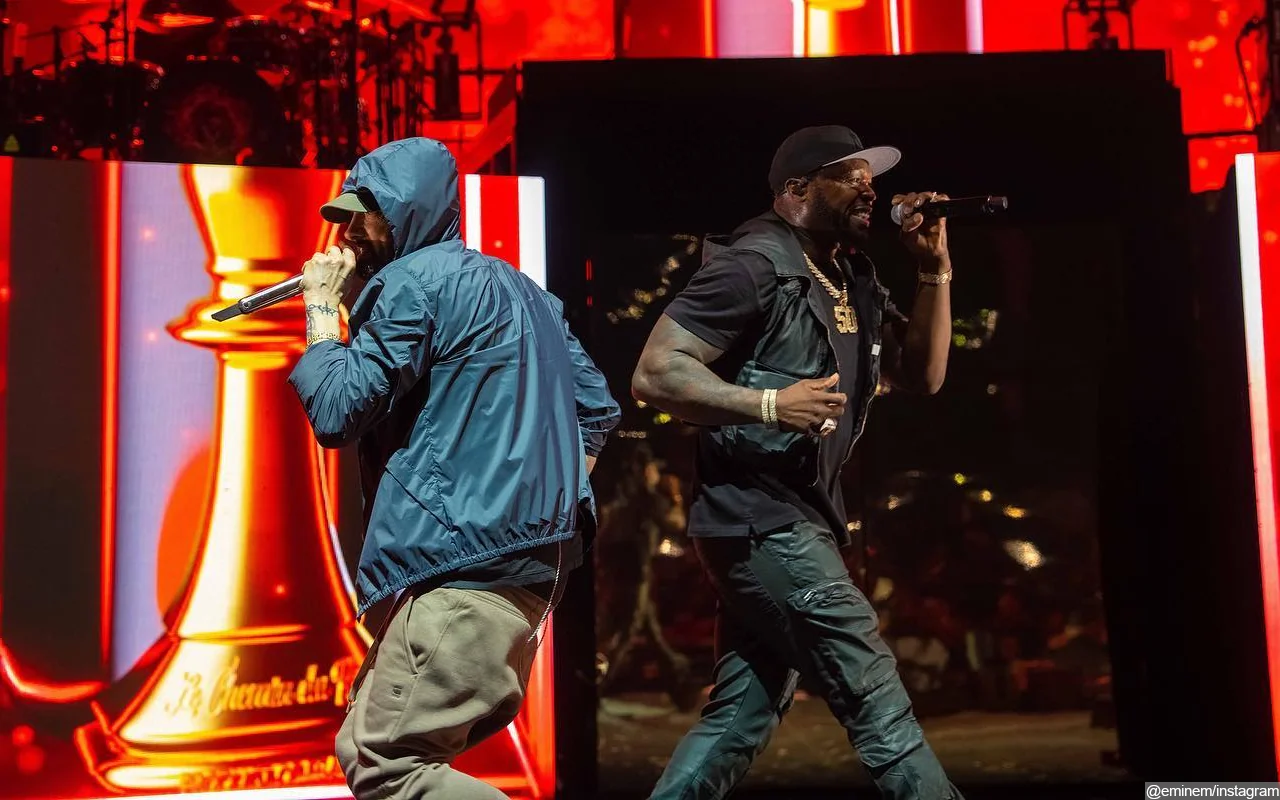 Eminem Shows Up as Surprise Guest at 50 Cent's Detroit Concert