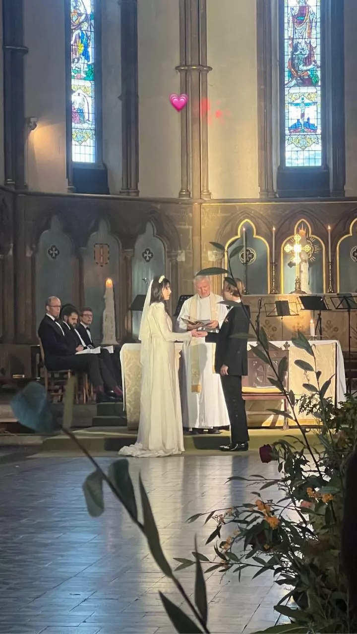 Georgie Somerville shares her wedding picture