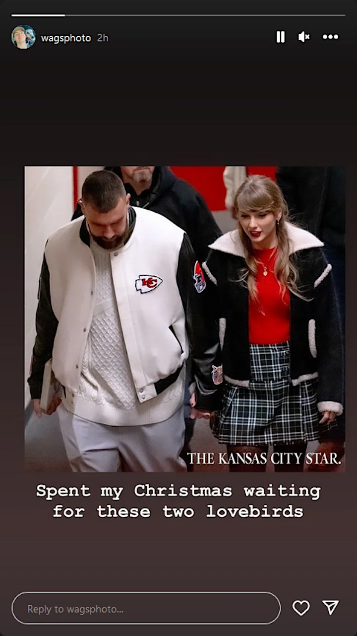 Taylor Swift and Travis Kelce Holding Hands