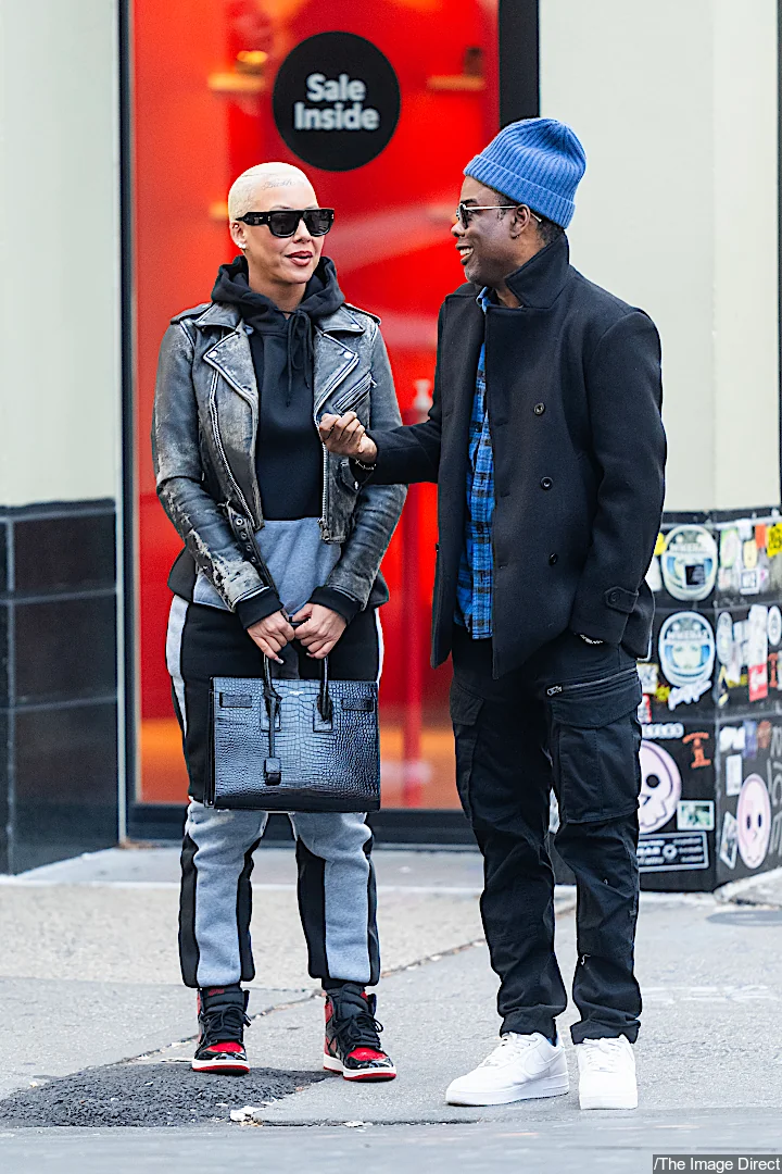 Chris Rock and Amber Rose Enjoy Each Other's Company on PostChristmas