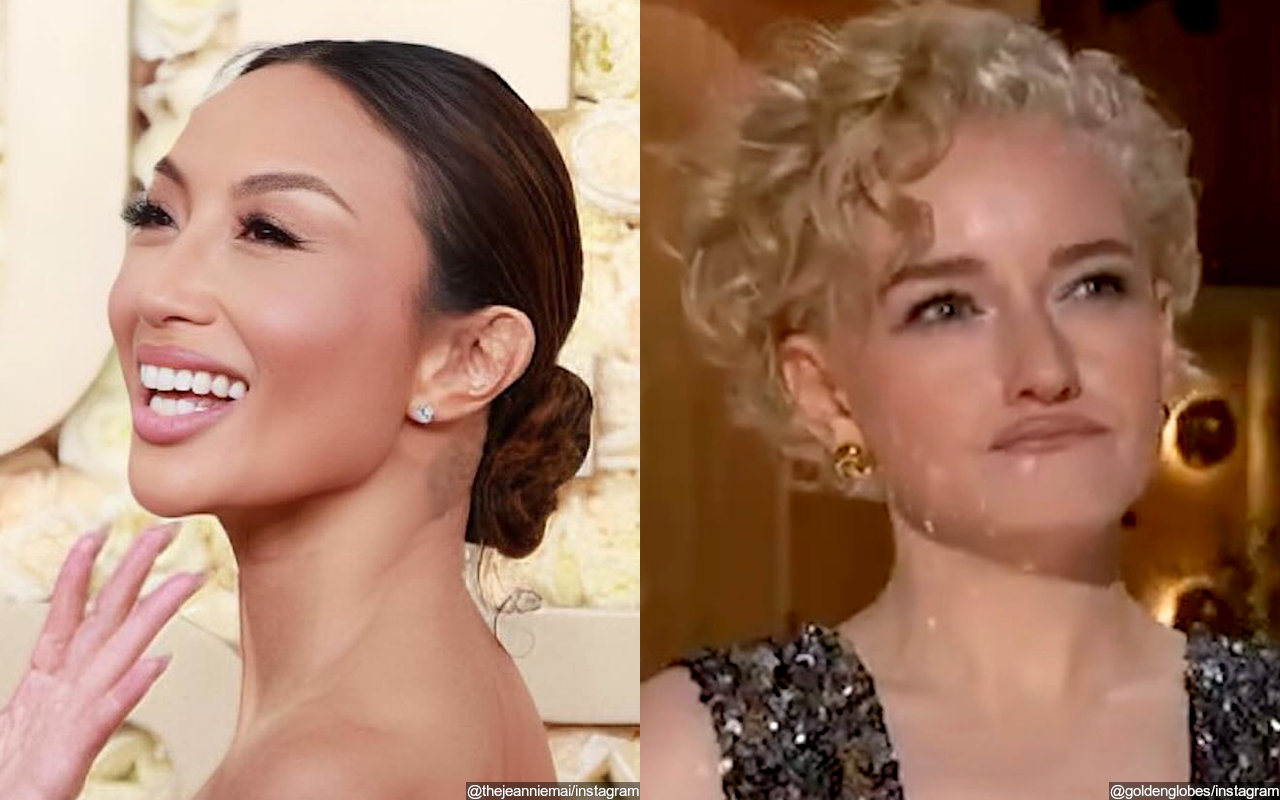 Golden Globes 2024: Jeannie Mai Covered in Pearls, Julia Garner Wows in Glitzy Dress on Red Carpet