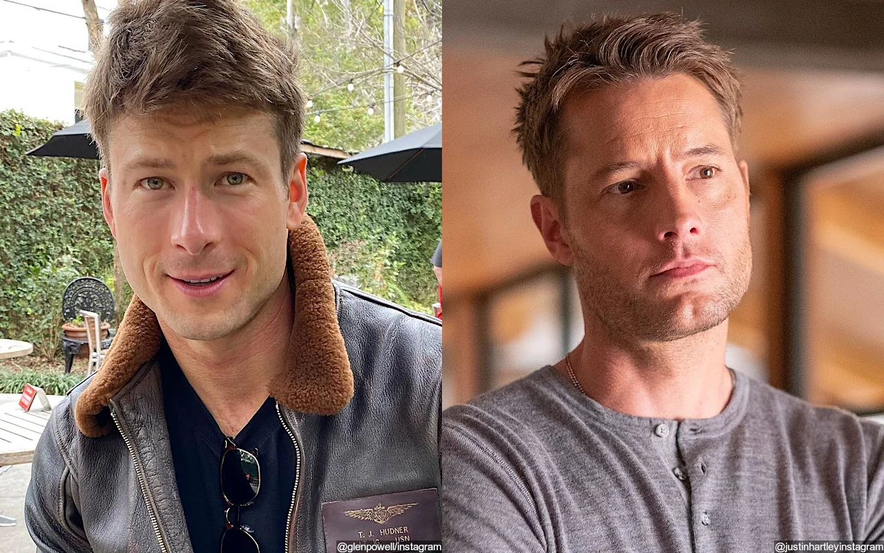 Glen Powell Hilariously Reacts to Being Mistaken for Justin Hartley at 2024 Golden Globes